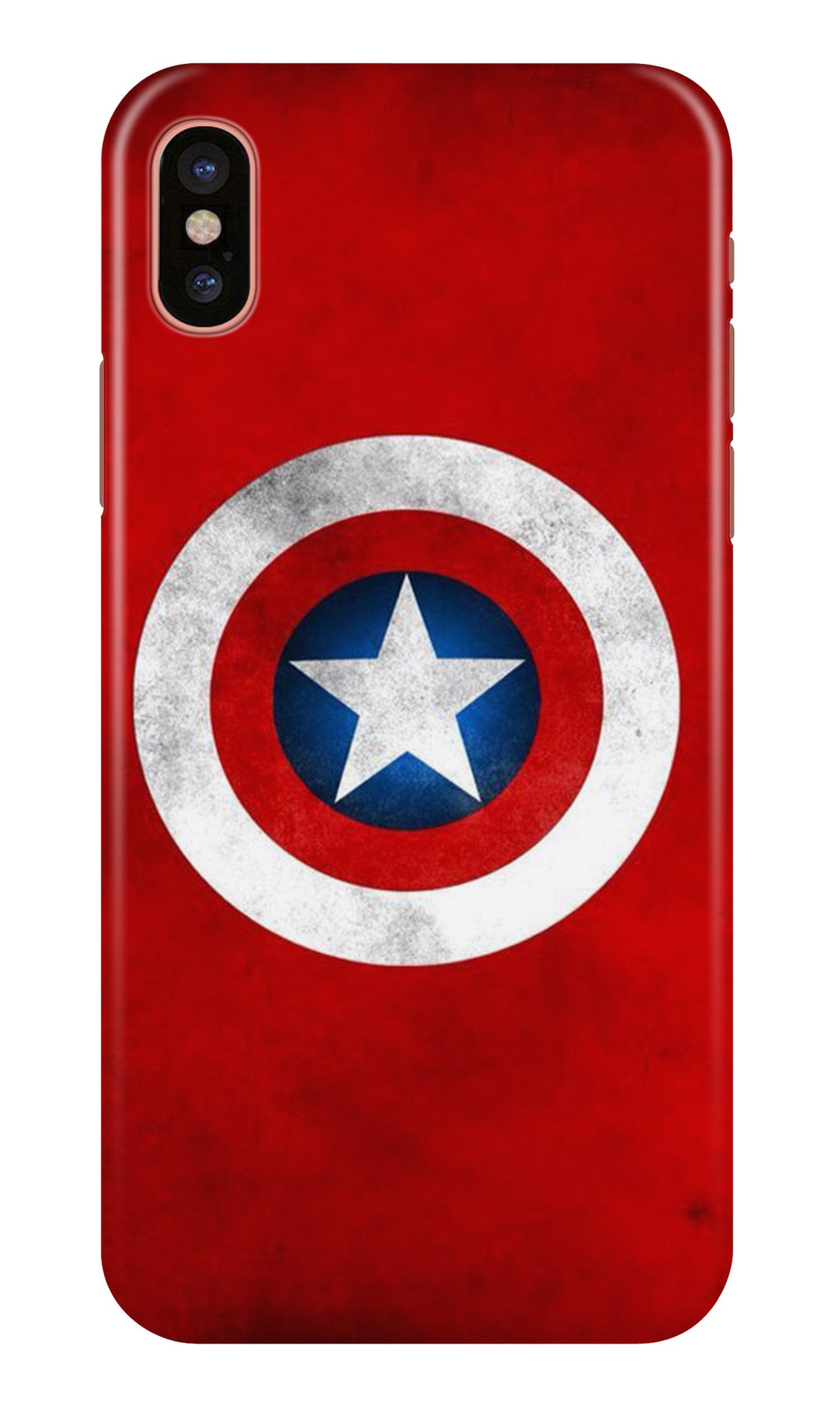 Captain America Case for iPhone Xs (Design No. 249)