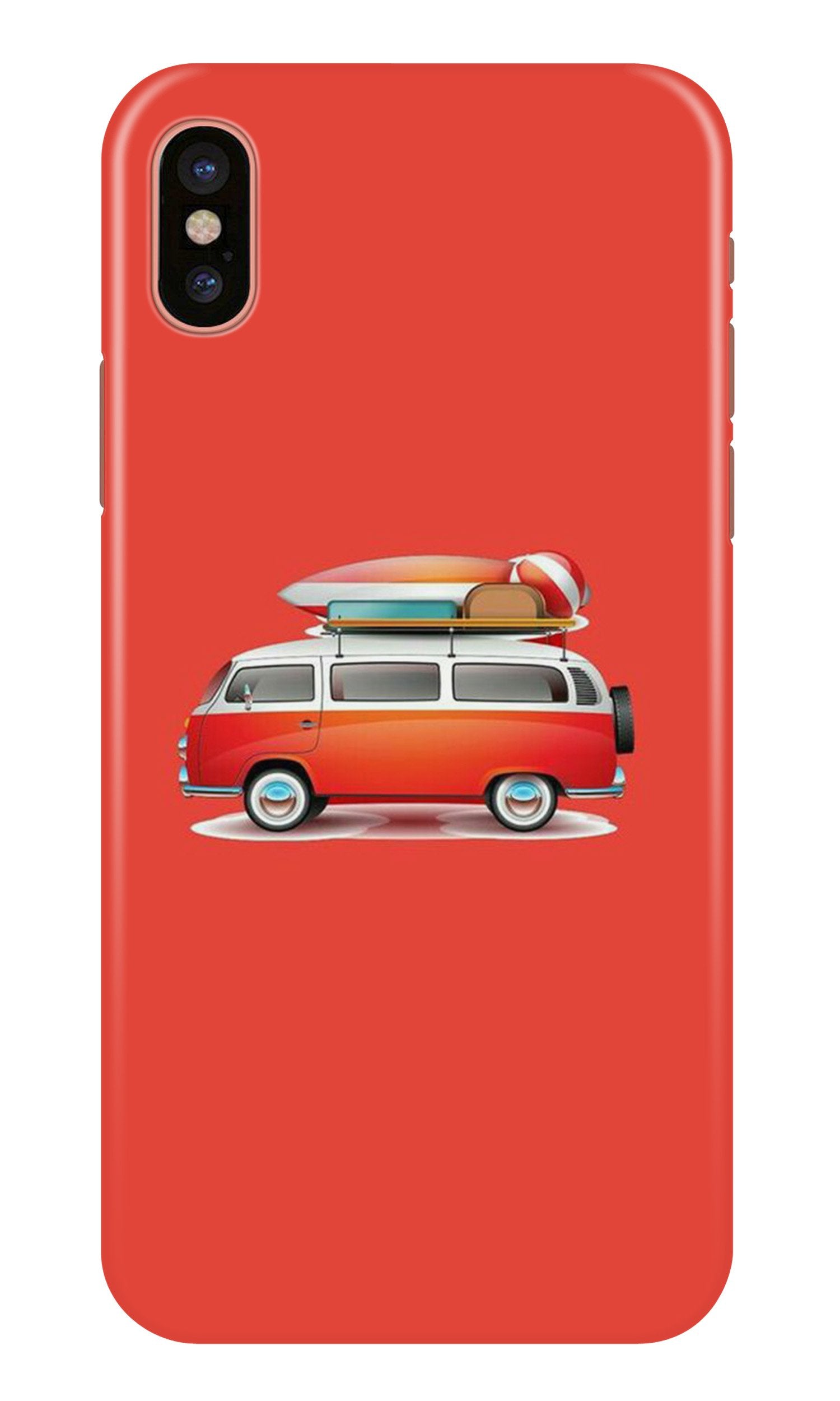 Travel Bus Case for iPhone Xs (Design No. 258)