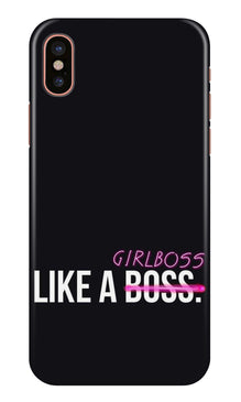 Like a Girl Boss Mobile Back Case for iPhone Xs (Design - 265)
