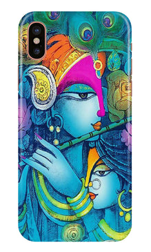 Radha Krishna Mobile Back Case for iPhone Xs (Design - 288)