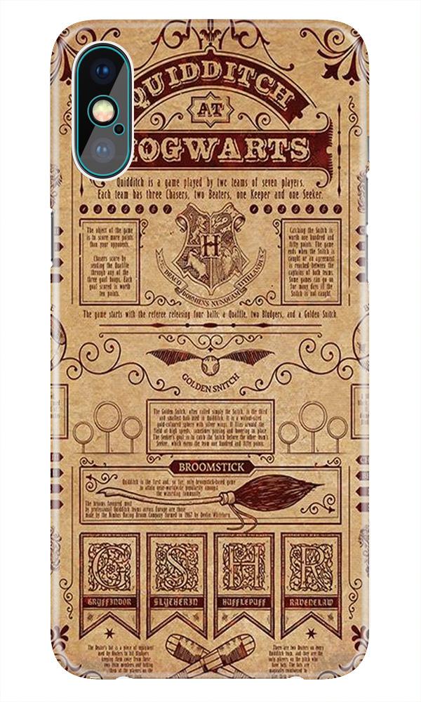 Hogwarts Mobile Back Case for iPhone Xs(Design - 304)