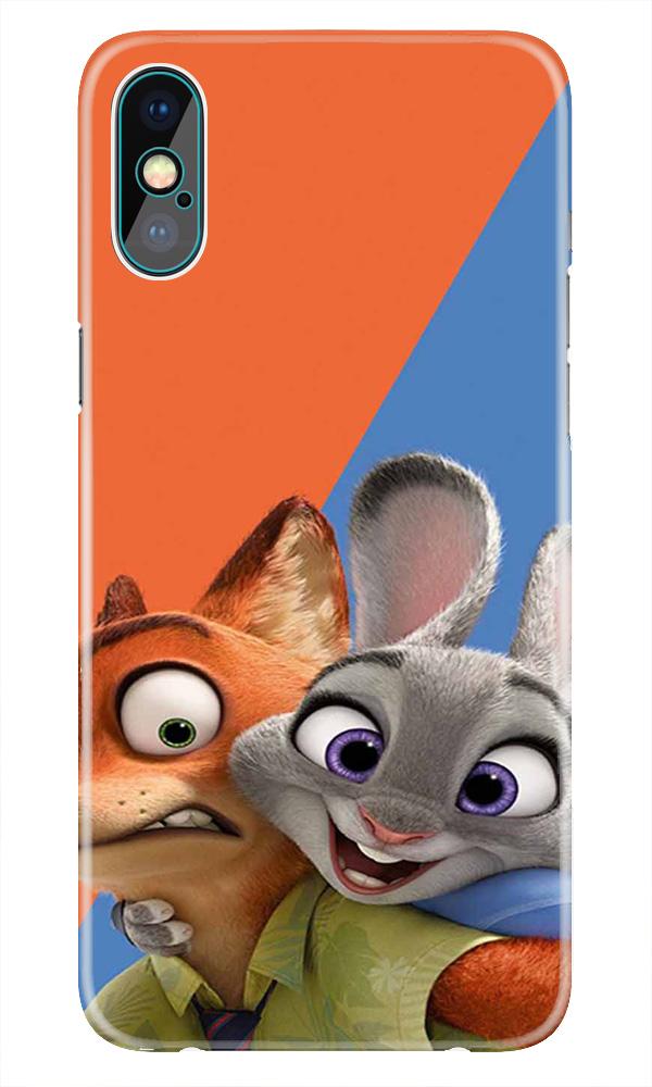 Cartoon Mobile Back Case for iPhone Xs(Design - 346)