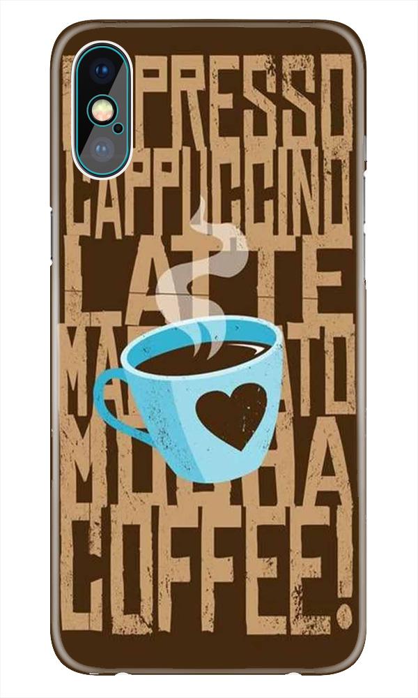 Love Coffee Mobile Back Case for iPhone Xs(Design - 351)