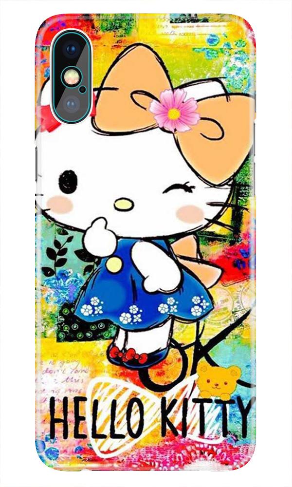Hello Kitty Mobile Back Case for iPhone Xs(Design - 362)