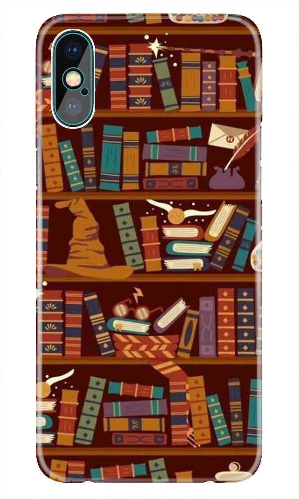 Book Shelf Mobile Back Case for iPhone Xs  (Design - 390)