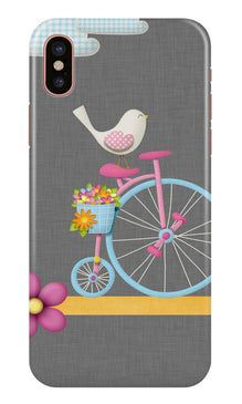 Sparron with cycle Mobile Back Case for iPhone Xs Max (Design - 34)