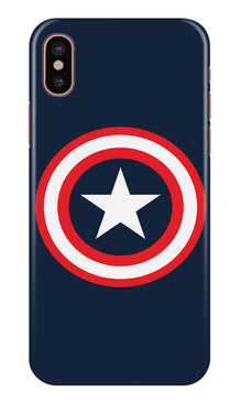 Captain America Mobile Back Case for iPhone Xs Max (Design - 42)
