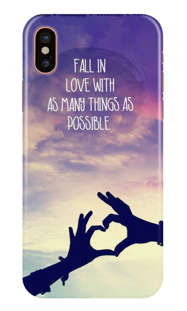 Fall in love Case for iPhone Xs Max