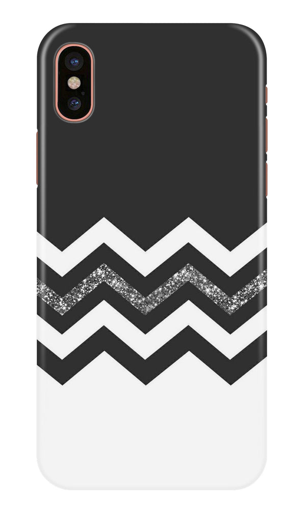 Black white Pattern2Case for iPhone Xs Max