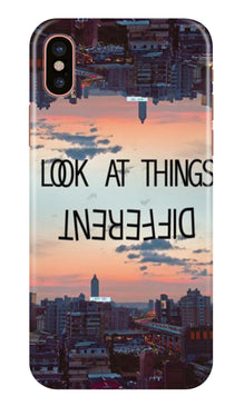 Look at things different Mobile Back Case for iPhone Xs Max (Design - 99)