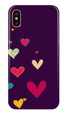 Purple Background Mobile Back Case for iPhone Xs Max  (Design - 107)