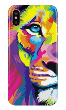 Colorful Lion Mobile Back Case for iPhone Xs Max  (Design - 110)
