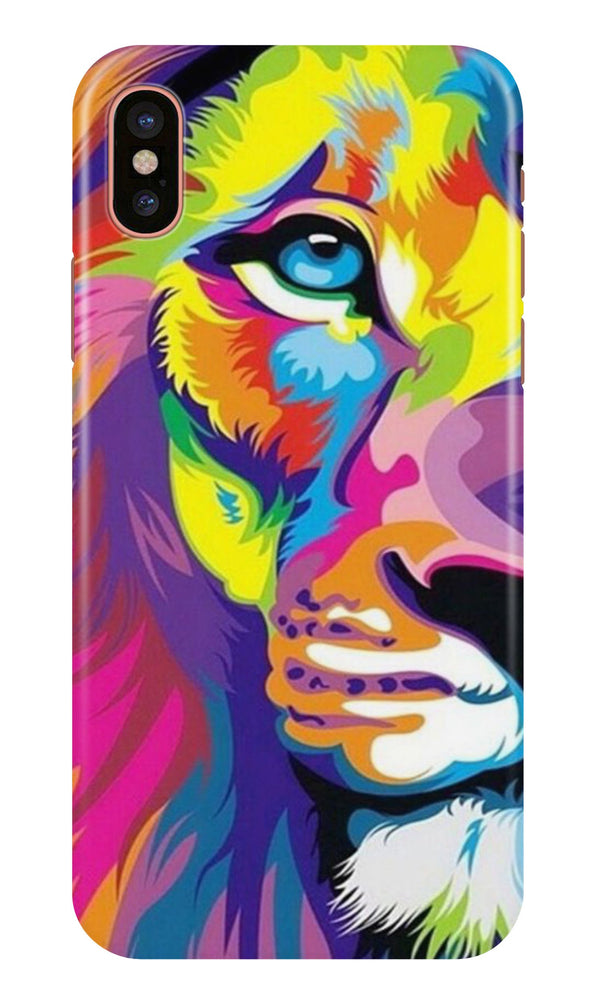 Colorful Lion Case for iPhone Xs Max  (Design - 110)