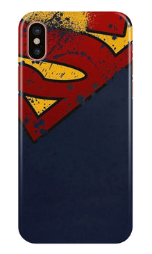 Superman Superhero Mobile Back Case for iPhone Xs Max  (Design - 125)