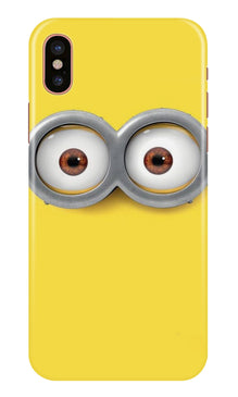Minions Mobile Back Case for iPhone Xs Max  (Design - 128)