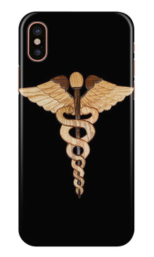 Doctor Logo Mobile Back Case for iPhone Xs Max  (Design - 134)