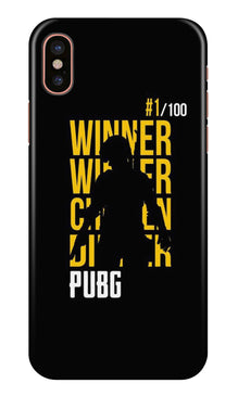 Pubg Winner Winner Mobile Back Case for iPhone Xs Max  (Design - 177)