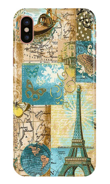Travel Eiffel Tower Mobile Back Case for iPhone Xs Max (Design - 206)