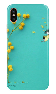 Flowers Girl Mobile Back Case for iPhone Xs Max (Design - 216)