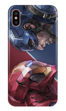 Ironman Captain America Mobile Back Case for iPhone Xs Max (Design - 245)