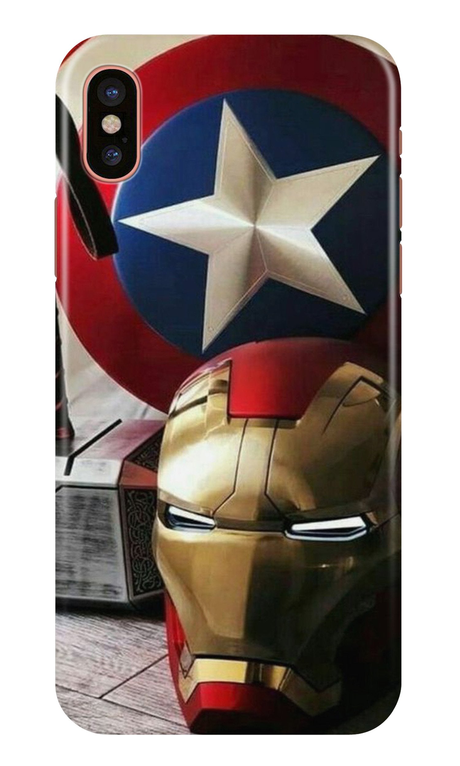 Ironman Captain America Case for iPhone Xs Max (Design No. 254)