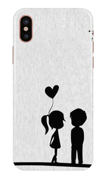Cute Kid Couple Mobile Back Case for iPhone Xs Max (Design - 283)