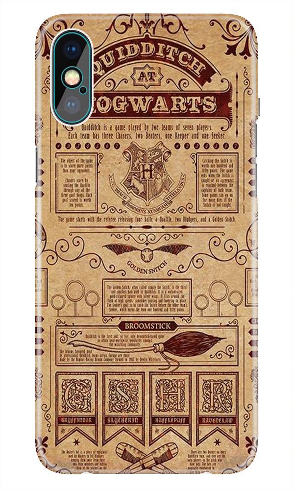 Hogwarts Mobile Back Case for iPhone Xs Max  (Design - 304)