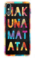 Hakuna Matata Mobile Back Case for iPhone Xs Max  (Design - 323)