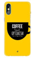 Coffee Optimism Mobile Back Case for iPhone Xs Max  (Design - 353)