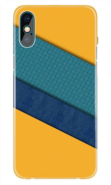 Diagonal Pattern Mobile Back Case for iPhone Xs Max  (Design - 370)