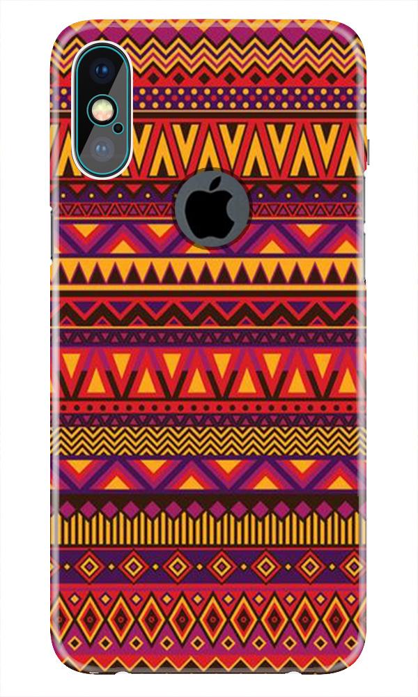 Zigzag line pattern2 Case for iPhone Xs Max logo cut 