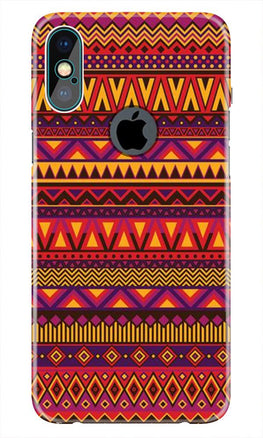 Zigzag line pattern2 Case for iPhone Xs Max logo cut 