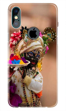 Lord Krishna2 Mobile Back Case for iPhone Xs Max logo cut  (Design - 17)