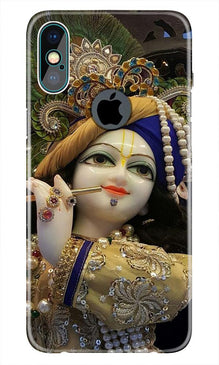 Lord Krishna3 Mobile Back Case for iPhone Xs Max logo cut  (Design - 18)