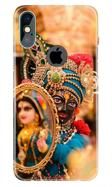 Lord Krishna5 Mobile Back Case for iPhone Xs Max logo cut  (Design - 20)