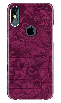 Purple Backround Case for iPhone Xs Max logo cut 