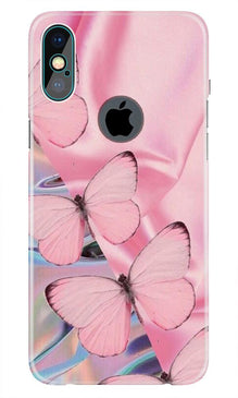 Butterflies Mobile Back Case for iPhone Xs Max logo cut  (Design - 26)