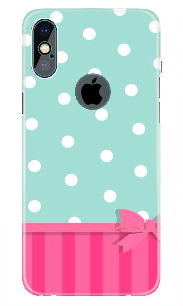 Gift Wrap Case for iPhone Xs Max logo cut 