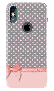 Gift Wrap2 Mobile Back Case for iPhone Xs Max logo cut  (Design - 33)