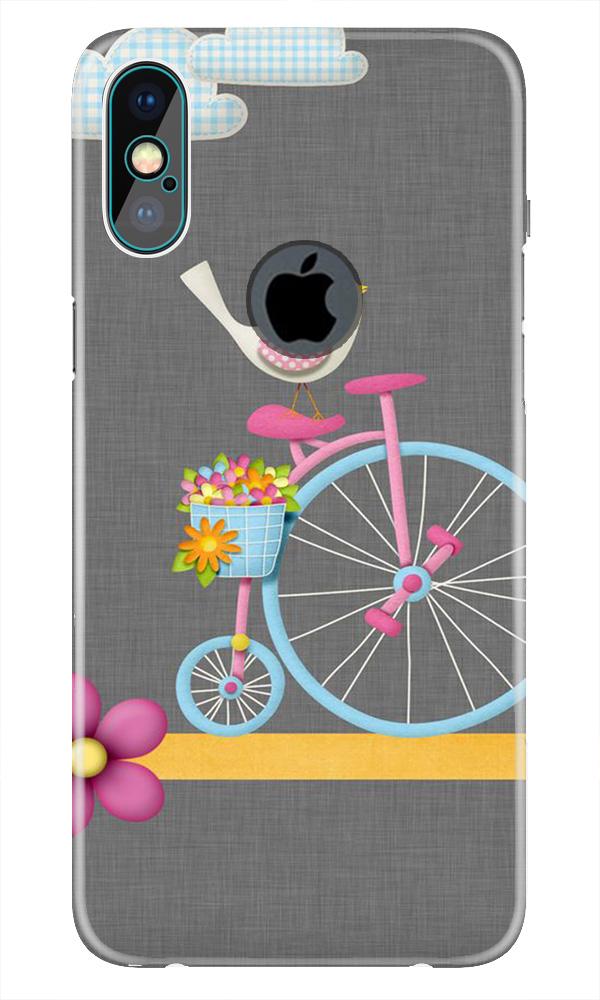Sparron with cycle Case for iPhone Xs Max logo cut 