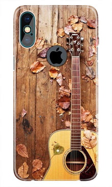 Guitar Mobile Back Case for iPhone Xs Max logo cut  (Design - 43)