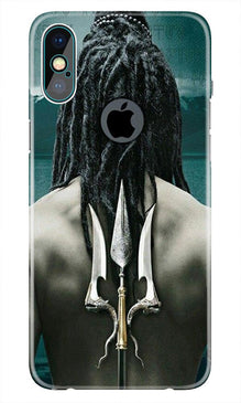Mahakal Mobile Back Case for iPhone Xs Max logo cut  (Design - 47)