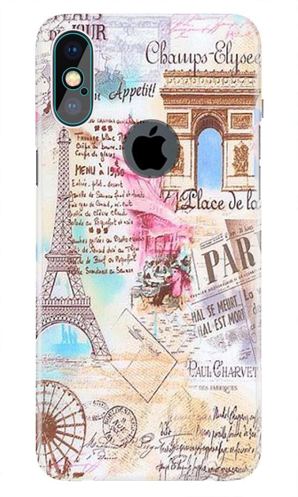 Paris Eiftel Tower Case for iPhone Xs Max logo cut 