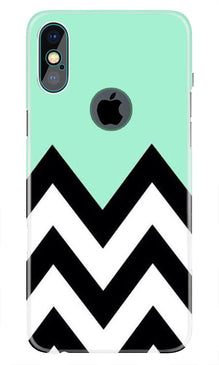 Pattern Mobile Back Case for iPhone Xs Max logo cut  (Design - 58)