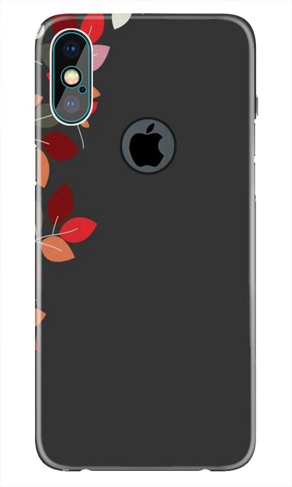 Grey Background Case for iPhone Xs Max logo cut 