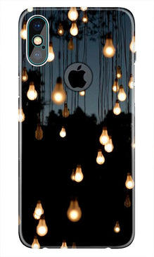 Party Bulb Mobile Back Case for iPhone Xs Max logo cut  (Design - 72)