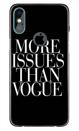 More Issues than Vague Case for iPhone Xs Max logo cut 
