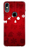 Christmas Case for iPhone Xs Max logo cut 