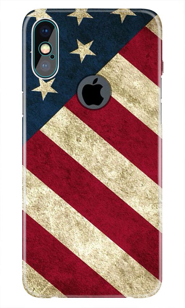 America Case for iPhone Xs Max logo cut 