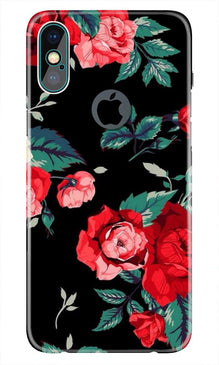 Red Rose2 Mobile Back Case for iPhone Xs Max logo cut  (Design - 81)